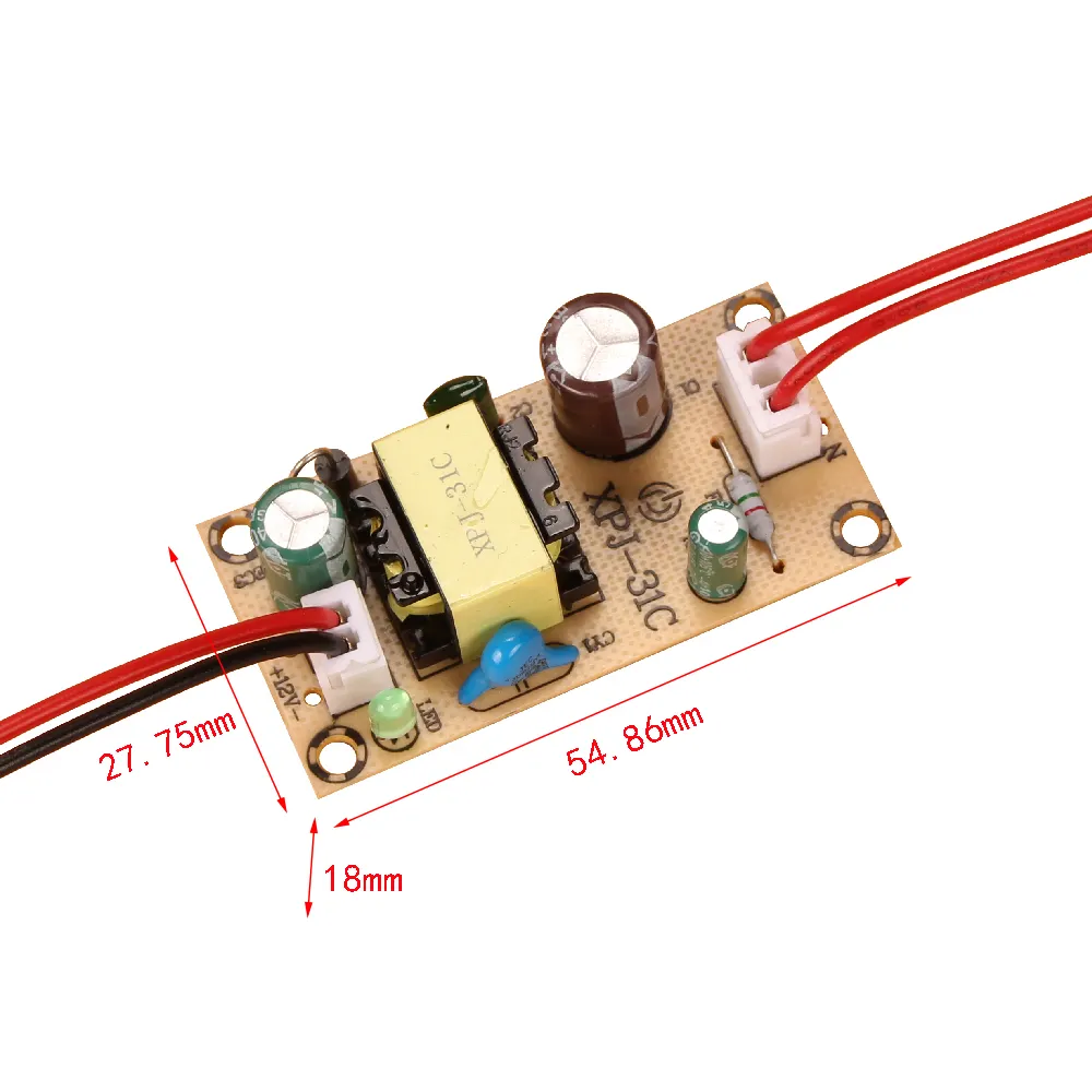 Papan Daya Papan Polos 12v1500ma 5v2000ma 220 Isolasi untuk Modul Papan Sirkuit DC Drive