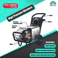 Nettoyeur haute pression série BTK 12-15L/min 80-140bar avec tête de pompe en laiton, largement utilisé dans le nettoyage commercial