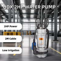 Vente chaude QDX 1.5kw 2hp Machine de pompe à eau électrique Submersible faible centrifuge 2-4 "pouces sortie Agriculture roue en aluminium