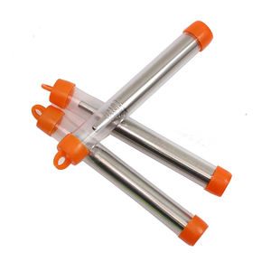 2024 Camping bolsillo fuelle 9,3 cm tubo herramienta de fuego al aire libre tubo de soplado de acero inoxidable tubo de soplado retráctil - Product Image 5