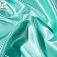 Vente en gros en stock 100% polyester 150cm de largeur imitant le tissu de satin de soie