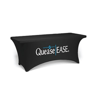 Housse de table extensible pour salon professionnel, nappe imprimée avec votre propre logo, nappe de 6 pieds