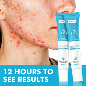 Crème <span class=keywords><strong>Anti</strong></span>-Taches à l'Acide Salicylique et Glycérine, Formule Végétale, Lisse la Peau, Resserre les Pores, Répare Rapidement l'Acné et les Cicatrices d'Imperfections - Product Image 3