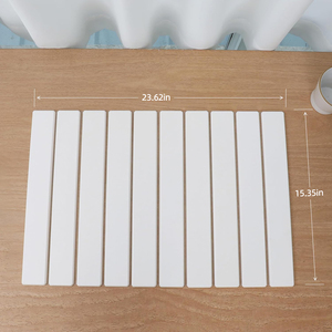 Tapis de séchage pliable en terre de diatomée écologique, absorbant, pour bols, assiettes et éponges, idéal pour comptoir de cuisine - Product Image 3