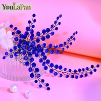 YouLaPan Peigne à cheveux élégant gothique en résine et strass, fait main, exquis, pour mariages, banquets, danses, soirées, YXA231