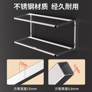 Yongkang Stainless Steel <b>Spice</b> <b>Rack</b> Double Row <b>Wall</b> Mounted 8 Compartments Easy Cleaning Food Container Rectangle Shape - Product Image 3