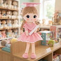 Boneka Anime Gadis Custom Made 30cm, Isi Kapas PP Polyester, Mainan Boneka untuk Anak Perempuan