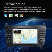 Pantalla Táctil de 7 Pulgadas para Mercedes Benz Clase C W203 2000-2007, Radio de Coche Android 13, Carplay, Navegación, Estéreo