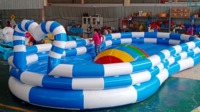Structure gonflable de qualité commerciale pour parc d'attractions, 6x6m, pour enfants et familles, utilisation intérieure/extérieure