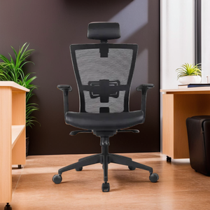 Chaise pivotante de direction de qualité supérieure Chaise de bureau Boss en cuir véritable Siège ergonomique moderne - Product Image 1