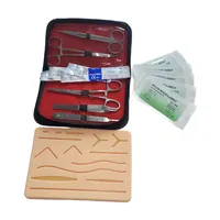Teaching Suture Training Kit Skin Operate Suture Practice Model Training Pad Needle Scissors