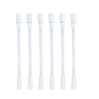 Coton-tiges jetables en PP pour démaquillage, pré-remplis, à tige cassable, robustes, non-déformables, double extrémité pointue pour lèvres et eye-liner