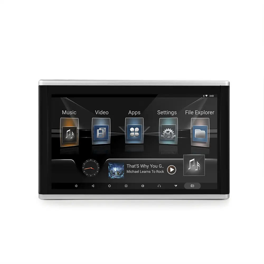 Plug-in para carro android 13.3-polegadas, tela tátil, descanso de cabeça para carro, interconexão, mp5, sistema de entretenimento traseiro