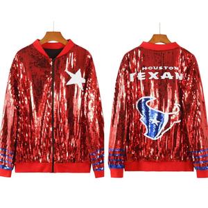 Giacche da donna con <span class=keywords><strong>paillettes</strong></span> e <span class=keywords><strong>paillettes</strong></span> per sport della squadra di calcio di giorno della partita - Product Image 4