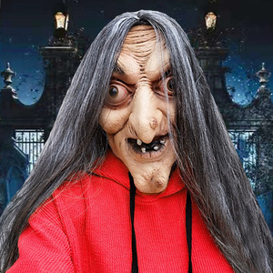 Máscara de Látex Realista de Bruja Anciana para Adultos, Disfraz de Cosplay de Terror para Halloween 2026, Modelo MS 2026 - Product Image 2