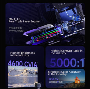 Projecteur <span class=keywords><strong>laser</strong></span> triple MALC 3.0 série JMGO N3, haute luminosité 4K Ultra HD, cinéma maison intelligent avec mémoire automatique 3D ToF - Product Image 3