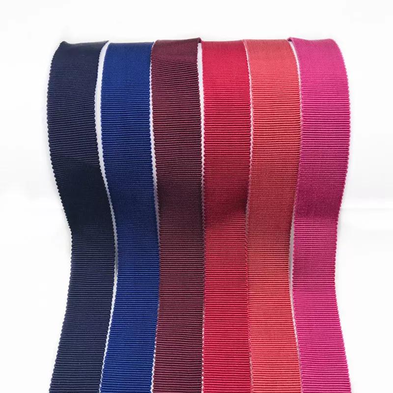 Оптовая продажа, 1 дюйм, 25 мм, широкая цветная лента, полиэстер, шляпа, корсажная лента для упаковки подарков, украшение для волос