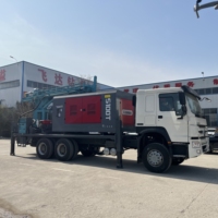 FYC1000 plate-forme de forage de puits d'eau montée sur camion 1000m S125T compresseur d'air 30bar HOWO camion 6*4 roue personnalisation personnelle