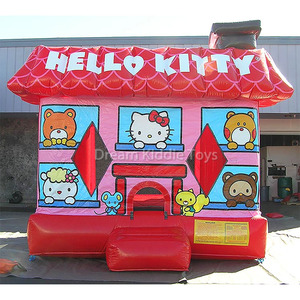 <strong>Hello</strong> House <strong>Kitty</strong> Cat <strong>Inflatable</strong> Bounce Castle Bouncy House pink Jumping <strong>Inflatable</strong> Combo Jumpers Outdoor <strong>Bouncers</strong> for Girls - Product Image 3
