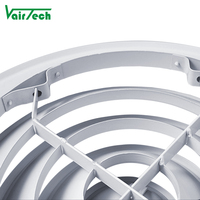 Diffuseur d'air rond, noyau détachable, diffuseur d'air de plafond, aérateur d'air en aluminium