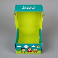 Caja de Regalo de Juguetes para Niños, Diseño Mate Corrugado, Impresión a Todo Color con Tinta de Soja, Caja de Juguetes de Laboratorio, Bajo Pedido Mínimo, Logotipo Personalizado, Caja de Envío