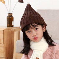 Bonnet en tricot côtelé vertical en acrylique doux, coupe-vent et thermique, pour hommes, femmes et adultes, modèle familial assorti, vente en gros en vrac