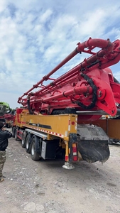 รถปั๊มคอนกรีตมือสอง ปี 2022 ยี่ห้อ Sa-ny รุ่น SYM5540THB 660C-10 ขนาด 66 เมตร ติดตั้งบนรถบรรทุก พร้อมบูมปั๊มคอนกรีต ใช้กับแชสซี Mercedes-Benz - Product Image 4