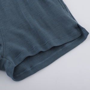 กางเกงขาสั้นเลานจ์ขนเมอริโนสำหรับผู้ชายมีแถบเอวยางยืดควบคุมอุณหภูมิ - Product Image 5