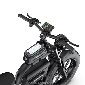 Vélo électrique de ville à pneus larges avec batterie au lithium 60V 2500W, moteur sans balais à moyeu arrière, vélo cargo 20Ah, recharge facile - Product Image 6