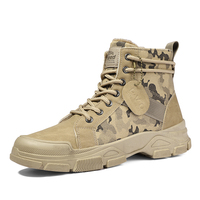 Bottes en coton populaires produit publicitaire hiver bottes de Camouflage pour hommes populaires mode décontracté chaud hommes bottes Plus coton désert