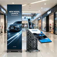 Écran LED pliable P1.53, support d'affichage HD, totem autoportant, écran LED GOB, garantie 5 ans, CMS intégré pour les événements