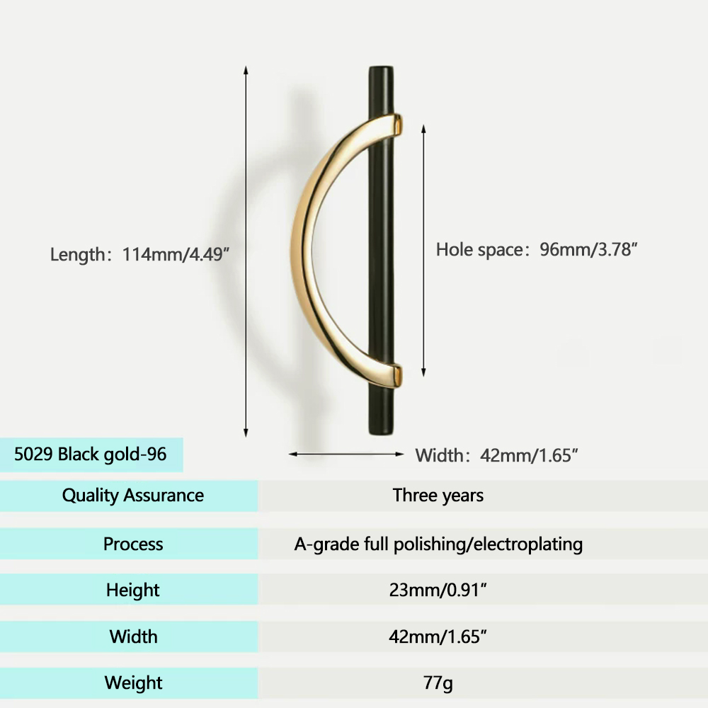 0063 Black Gold-96mm/3.75" Hole Center