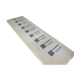 Autocollants d'identification uniques avec impression personnalisée hologramme, logo en vinyle, adhésif imperméable par code Qr de sécurité, autocollant d'étiquette - Product Image 4