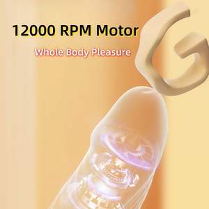 Mainan Seks Masturbator Wanita Portabel Silikon, Dildo Klitoris Vibrator 10 Mode Getaran, Vibrator Titik G untuk Wanita - Product Image 2