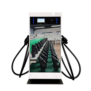 Cargador Rápido para Vehículos Eléctricos de Alta Potencia (60kW/80kW) con Doble Conector, Montaje en Suelo, Ideal para Áreas de Descanso en Carreteras y Estacionamientos Públicos - Product Image 3