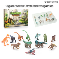 12 Stück Kleine Sammelbare Realistische PVC-Dinosaurier-Spielzeuge Lehrreiche Tierfiguren Spiele für Kinder