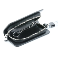 Porte-clés de voiture universel en cuir PU de haute qualité avec fermeture éclair pour plusieurs marques