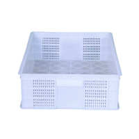 Caisse à légumes en plastique HDPE personnalisée, durable, recyclable, empilable et ventilée pour conteneurs et bacs de rangement en plastique