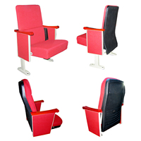 Chaise de salle de conférence pliable moderne JY-302 avec tablette d'écriture et siège rembourré pour salle de classe universitaire et salle de formation