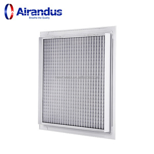 NOUVEAU Panneau de grille de <span class=keywords><strong>plafond</strong></span> carré en aluminium HVACR EG-B, type alvéolé, pour entrepôt, registres d'<span class=keywords><strong>air</strong></span> de retour HVAC, OEM - Product Image 1