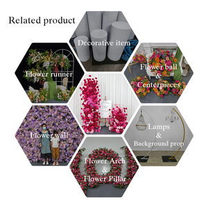 <span class=keywords><strong>Arco</strong></span> di Fiori Artificiali Vintage con Rose Rosse e Ortensie Rosa, Perfetto per Decorazioni di Fidanzamento - Product Image 5
