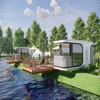 Nouvelle conception de maison capsule spatiale de 40 pieds, maison préfabriquée en conteneur pour le glamping, les bureaux et la vie moderne