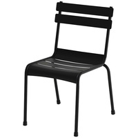 Ensemble table et chaises de restaurant extérieur de style minimaliste moderne pour salons de thé et cafés, chaises en fer forgé pour l'extérieur