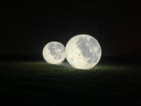 Réplique de Lune Lumineuse pour Affichage Publicitaire d'Événements de Noël - Structures Gonflables
