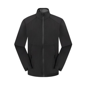 Hhenhorn Tacul Men's Bomber <b>Jacket</b> <b>Fleece</b>-<b>Lined</b> Knitted 100% Polyester Streetwear Outdoor Activities High Collar Zipper - Product Image 3