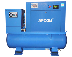 Compresseur d'air industriel tout-en-un à vis, sans huile, refroidi par air, avec réservoir de stockage d'air de 600 litres, équipement durable - Product Image 5