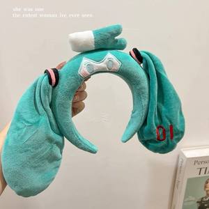 Bandeaux en velours créatif cos habiller dessin animé mignon coiffe <span class=keywords><strong>jeu</strong></span> dessin animé cosplay personnage femme japon style cheveux accessoires - Product Image 4