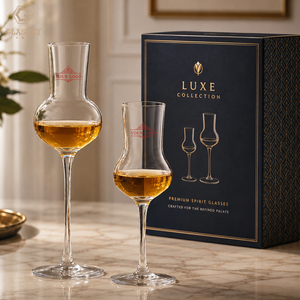 Ensemble de verres à spiritueux haut de gamme personnalisables 100 ml et 140 ml, verres à tulipe en cristal, gobelets de dégustation pour whisky, brandy, liqueur, <span class=keywords><strong>rhum</strong></span> - Product Image 1