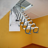 Accès pratique Escalier télescopique de grenier électrique intérieur Échelle de loft pliante automatique Accès escalier pliable en acier