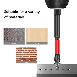Punte per Cacciavite Magnetiche PH1 PH2 PH3 in Acciaio S2, Punta Phillips a Croce Esagonale con Gambo Tondo in Acciaio Inox - Product Image 4